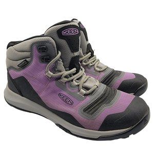 Keen Tempo Womens 7.5 Purple Flex Mid Height Lightweight Waterproof Hiking Boots